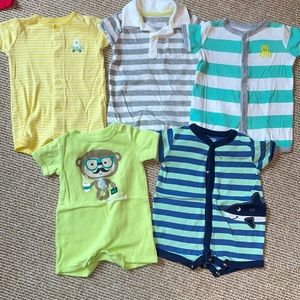 5 - Carter’s, Oshkosh, First Moments Rompers